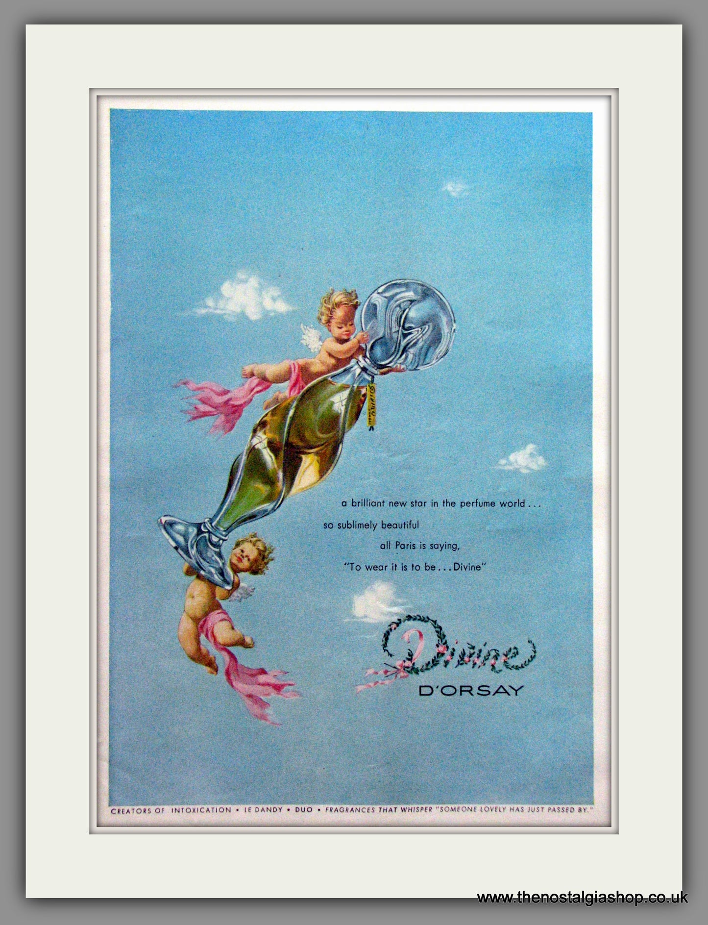 D'Orsay, Divine. Paris Perfume. Original Advert 1948 (ref AD51697)