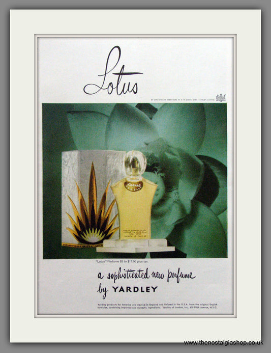 Yardley, Lotus Perfume. Original Advert 1948 (ref AD51698)