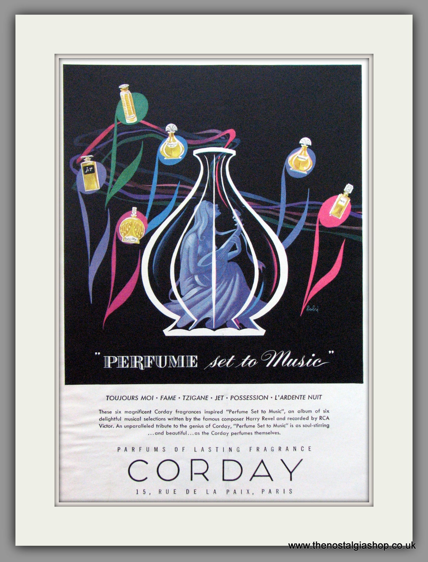Corday Perfume Range. Original Advert 1948 (ref AD51699)