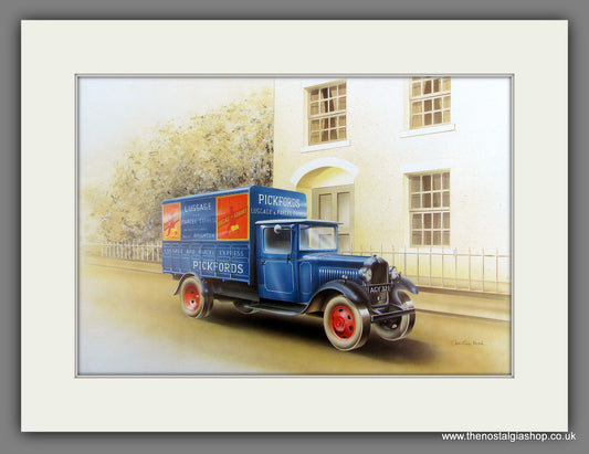 Pickfords 1931 Bedford 2 Ton Truck by Vauxhall. Mounted print