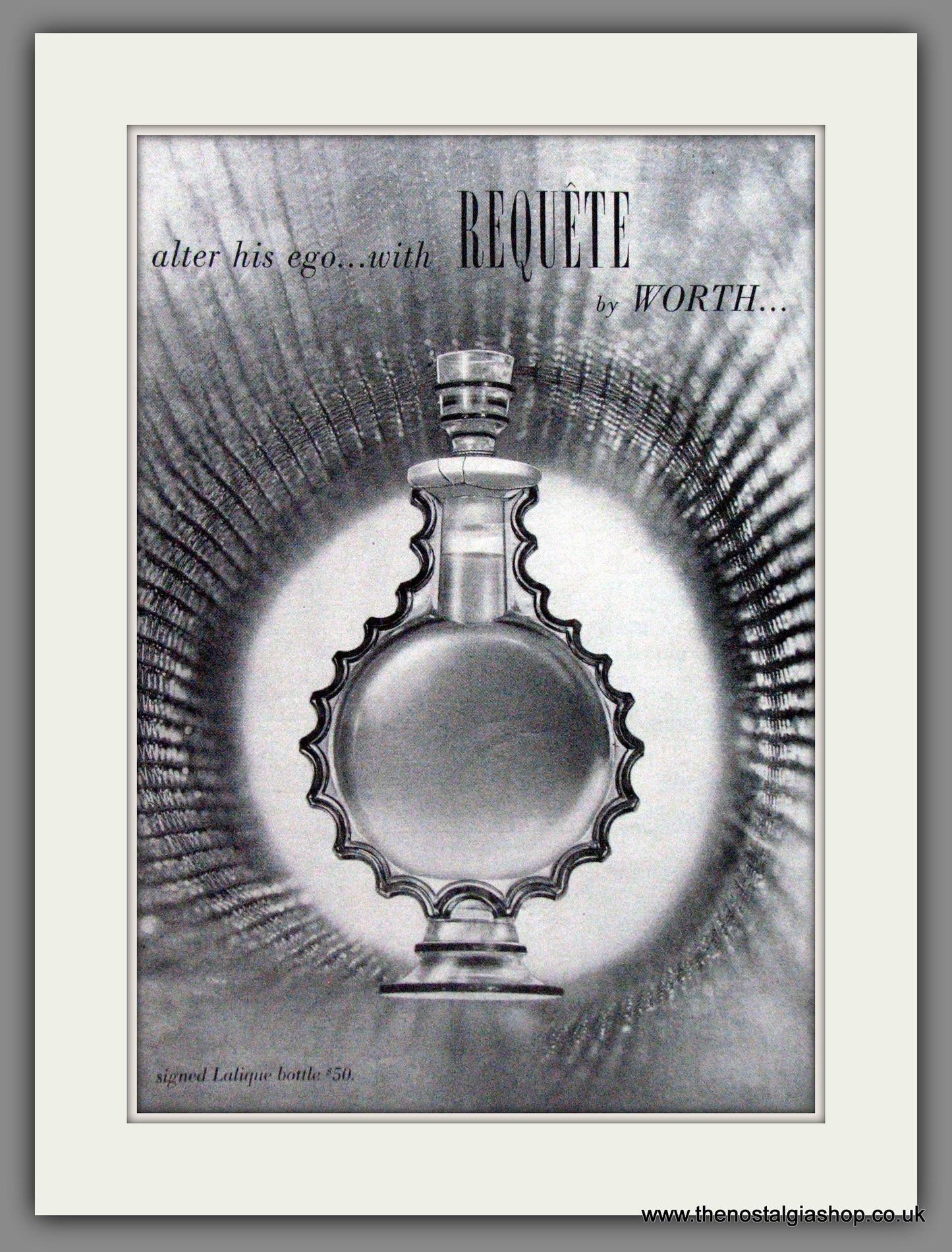 Requete by Worth, Perfume. Original Advert 1948 (ref AD51702)