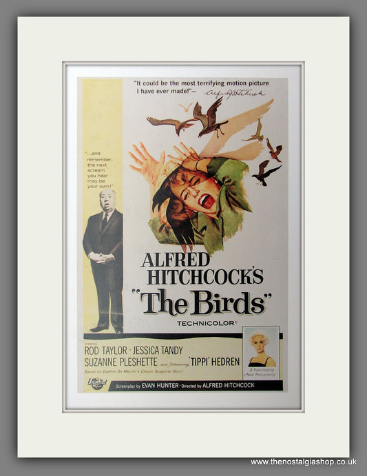 The Birds. Alfred Hitchcock. Reproduction Advert (ref PR13445)