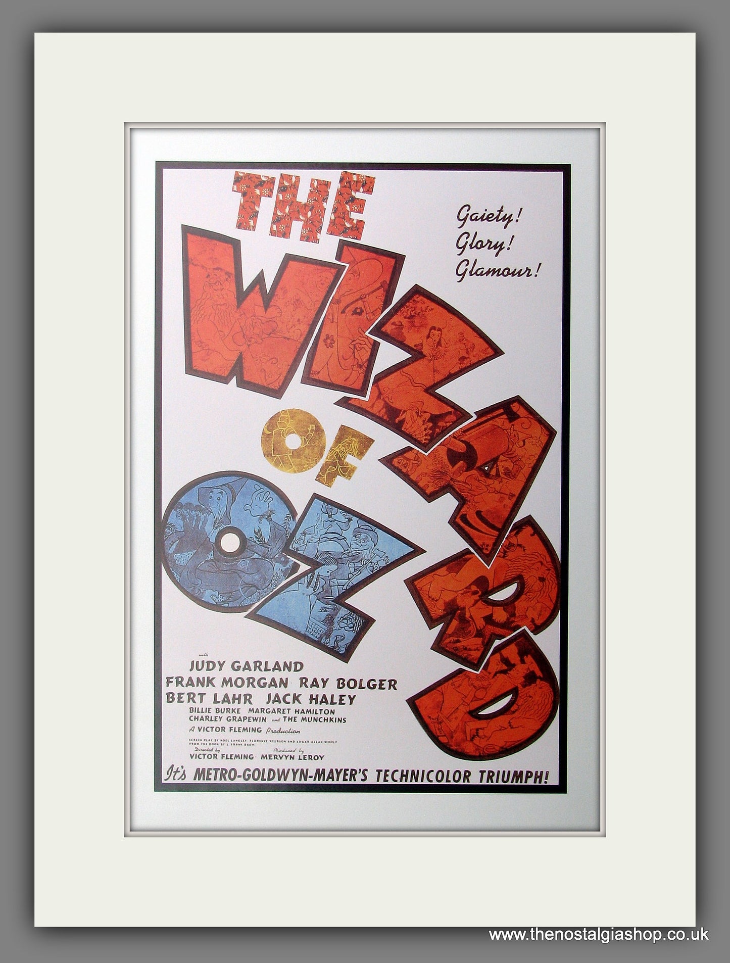 Wizard Of Oz. Reproduction Advert (ref PR13446)