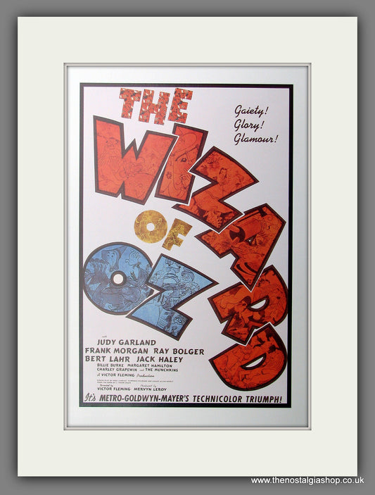 Wizard Of Oz. Reproduction Advert (ref PR13446)