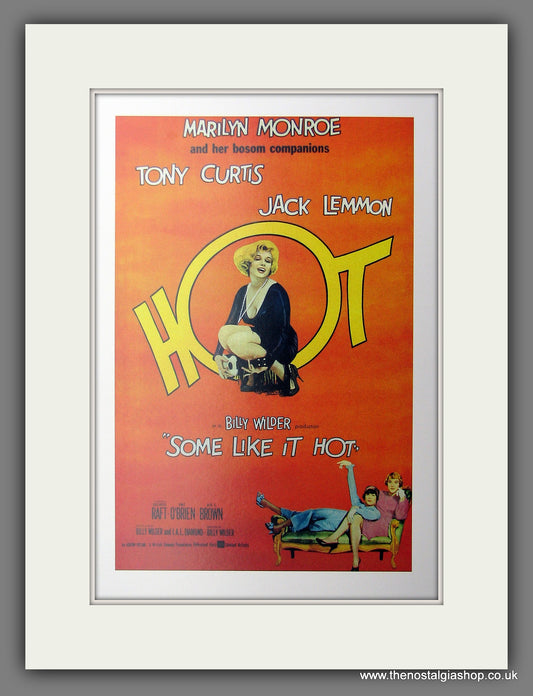 Some Like It Hot. Marilyn Monroe. Reproduction Advert (ref PR13448)