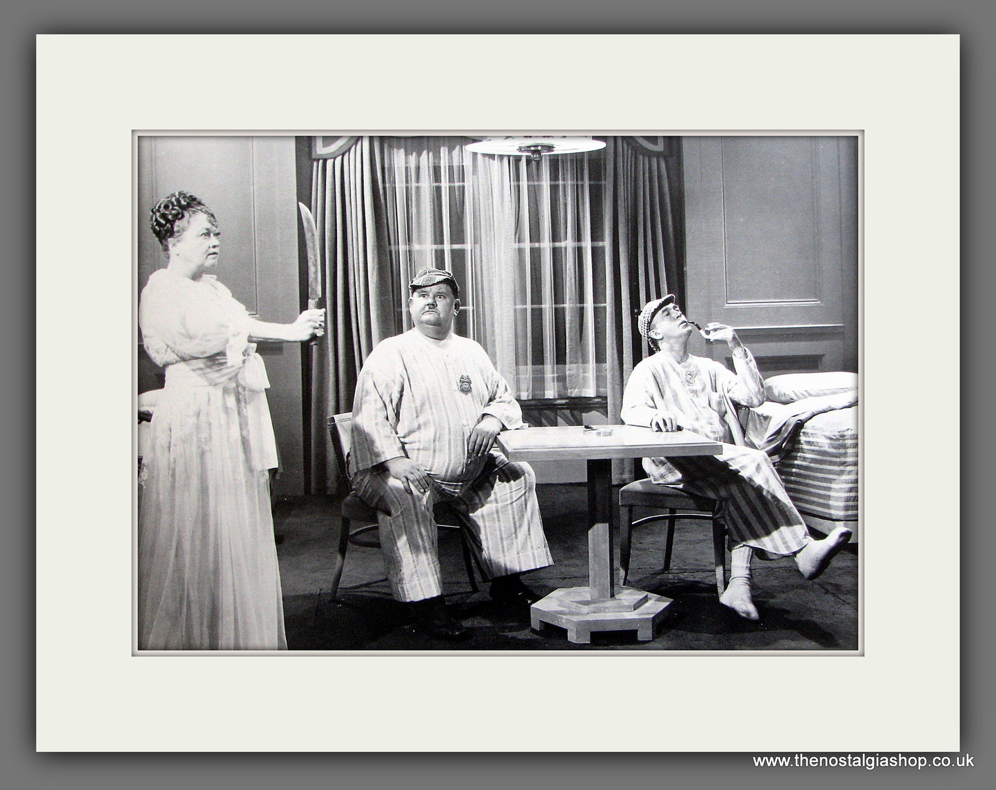 Laurel and Hardy. Mounted Print.