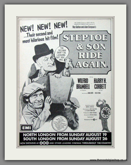 Steptoe And Son Ride Again. Original Advert 1973 (ref AD51823)
