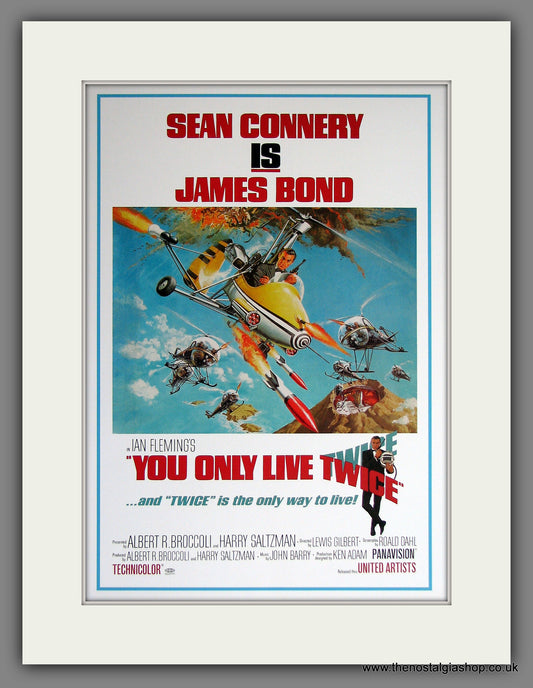 James Bond. You Only Live Twice. Sean Connery. Reproduction Mounted Advert