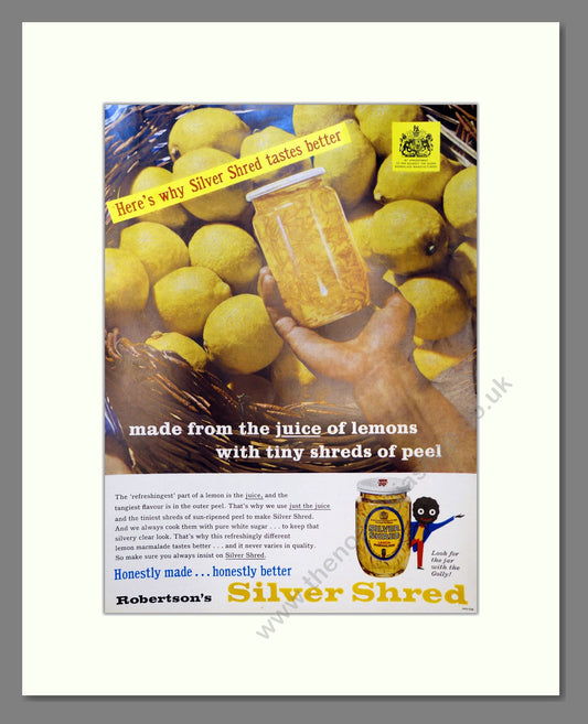 Robertson's Silver Shred Marmalade. Vintage Advert 1960 (ref AD301458)