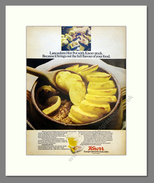 Knorr Stock. Vintage Advert 1973 (ref AD301467)