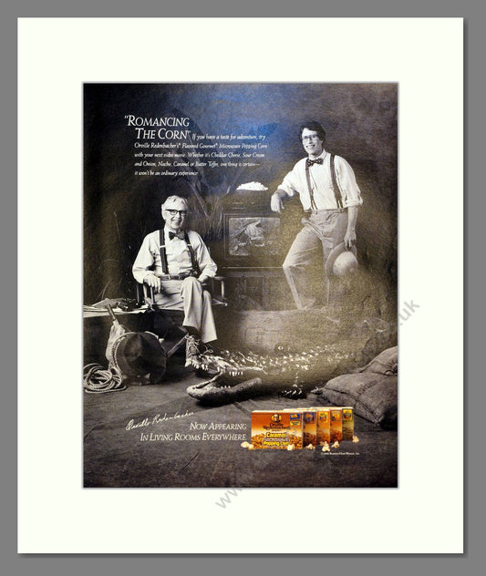 Orville Redenbachers Popcorn. Vintage Advert 1990 (ref AD301489)