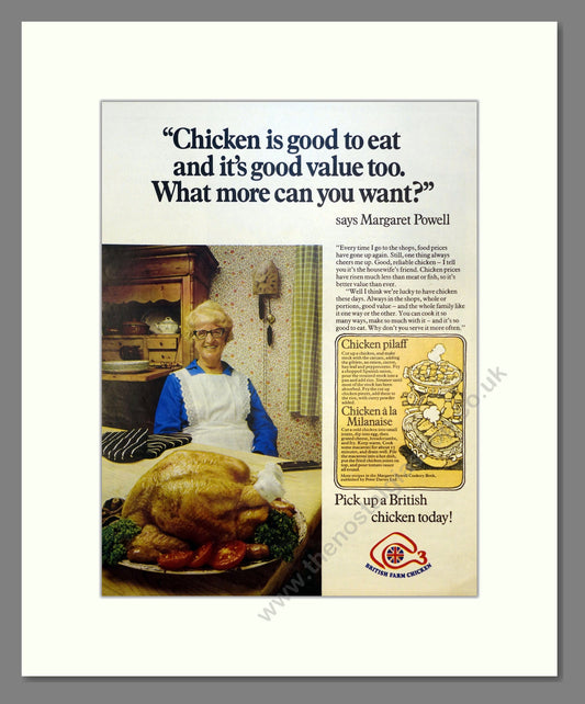 British Chicken. Vintage Advert 1973 (ref AD301495)