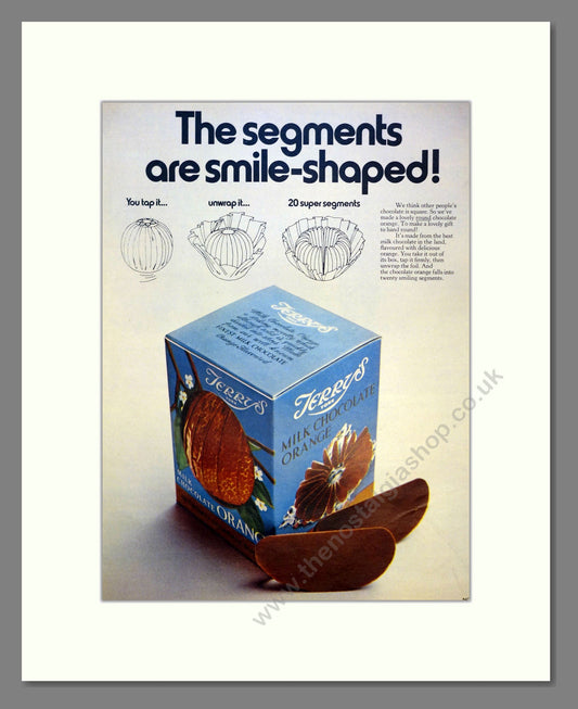 Terry's Chocolate Orange. Vintage Advert 1972 (ref AD301500)