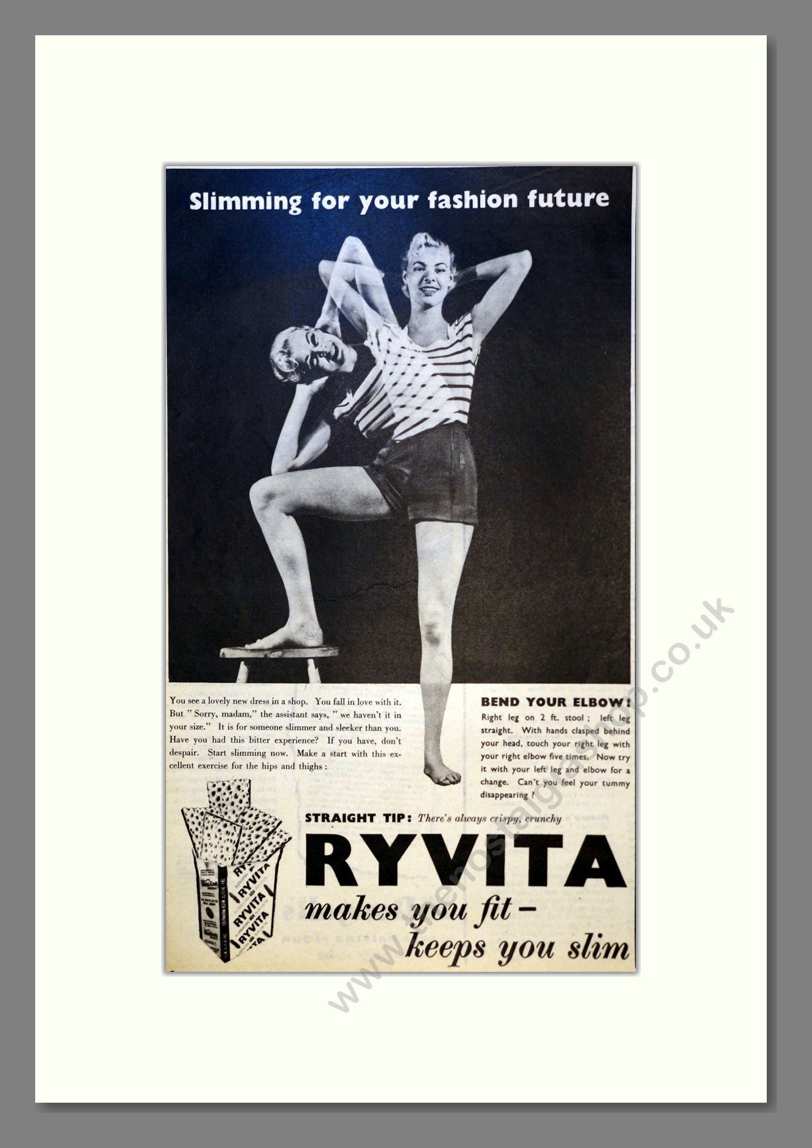 Ryvita. Vintage Advert 1954 (ref AD301508)