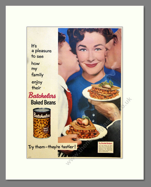 Batchelors Baked Beans. Vintage Advert 1955 (ref AD301534)