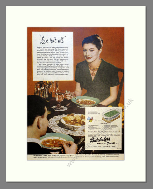 Batchelors Foods. Vintage Advert 1950 (ref AD301537)