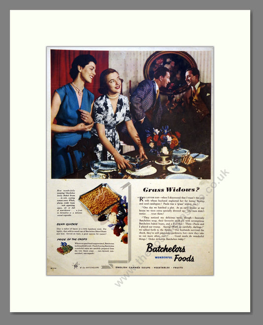 Batchelors Foods. Vintage Advert 1952 (ref AD301542)