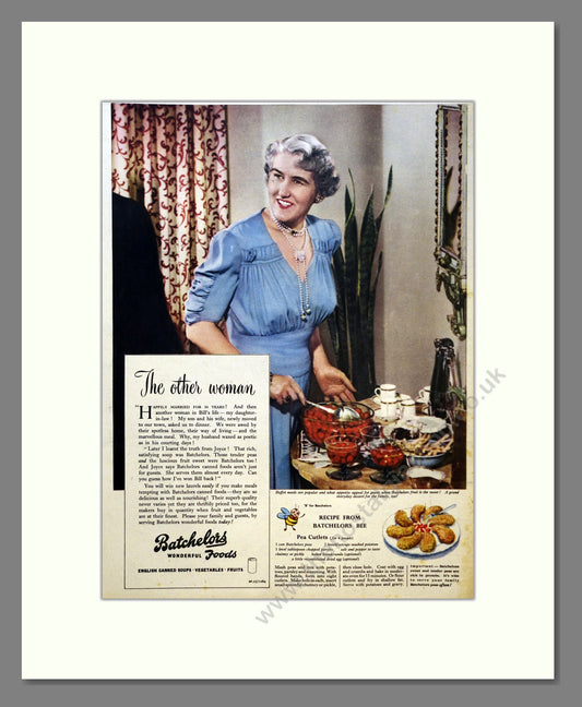 Batchelors Foods. Vintage Advert 1950 (ref AD301543)