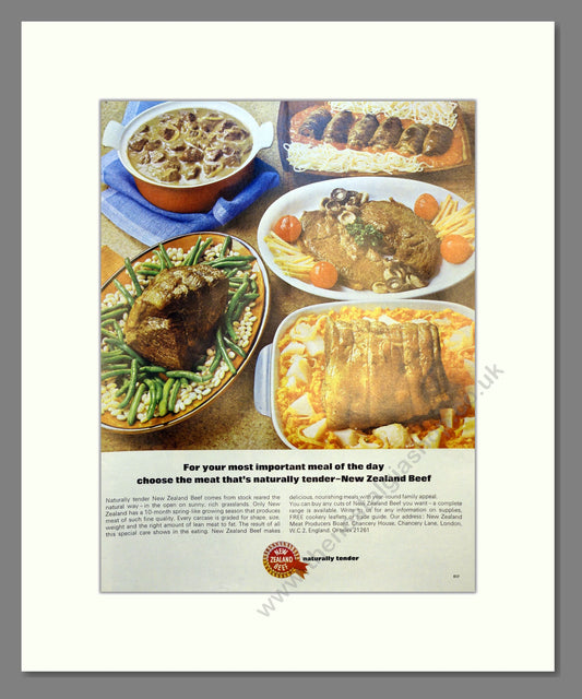 New Zealand Lamb. Vintage Advert 1966 (ref AD301554)