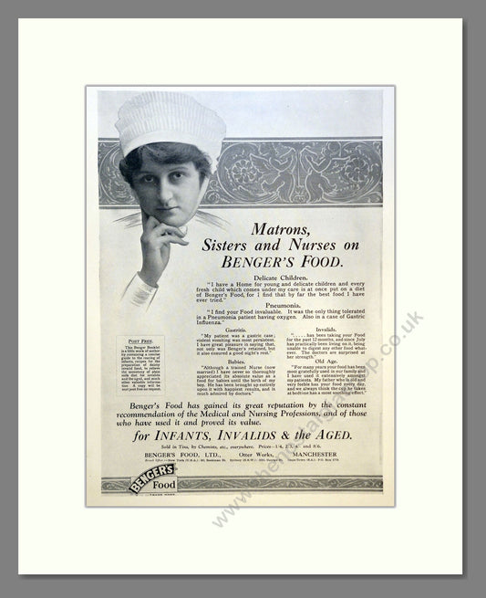 Benger's Food. Vintage Advert 1928 (ref AD301561)