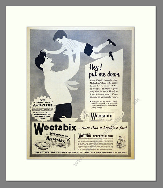Weetabix. Vintage Advert 1958 (ref AD301574)