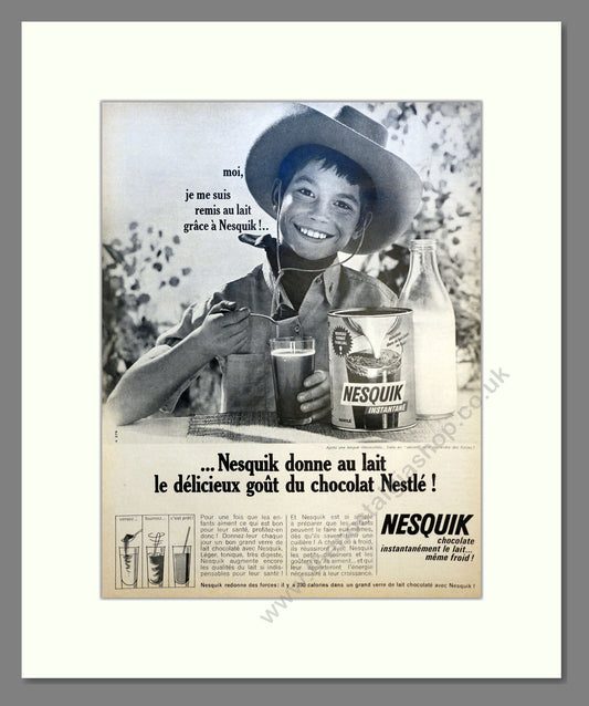 Nesquik Chocolate. Vintage Advert 1947 (ref AD301581)