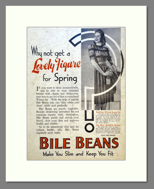 Bile Beans. Vintage Advert 1941 (ref AD301590)