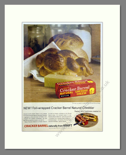 Kraft Cracker Barrel. Vintage Advert 1961 (ref AD301604)