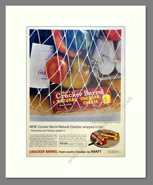 Kraft Cracker Barrel. Vintage Advert 1961 (ref AD301605)