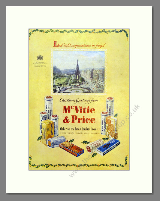 McVitie and Price. Vintage Advert 1955 (ref AD301613)