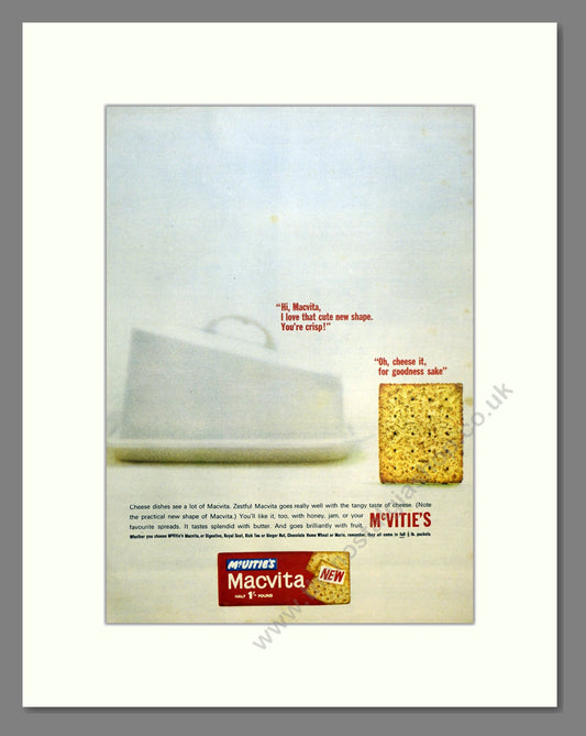 McVitie's Macvita. Vintage Advert 1963 (ref AD301616)