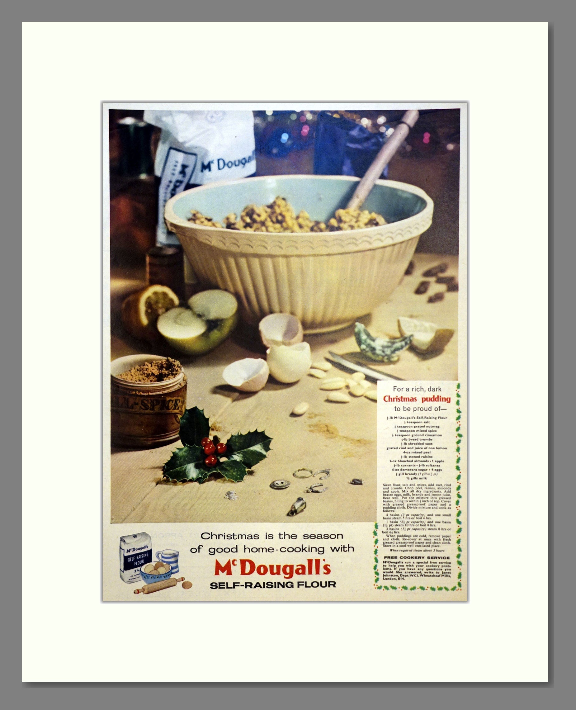 McDougall's Flour. Vintage Advert 1959 (ref AD301637)