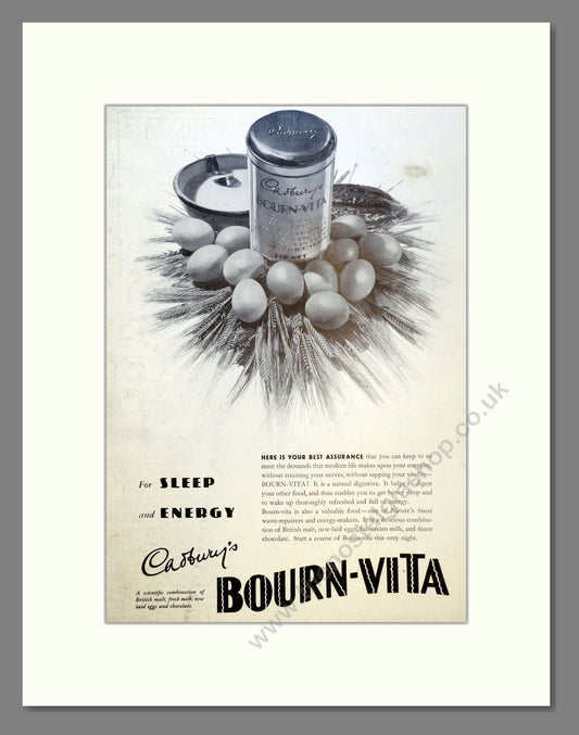 Cadbury's Bourn-Vita. Vintage Advert 1935 (ref AD301643)