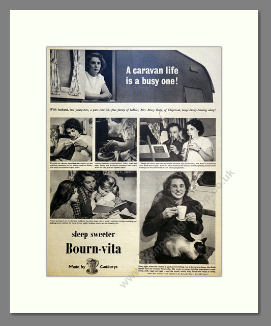 Cadbury's Bourn-Vita. Vintage Advert 1952 (ref AD301644)