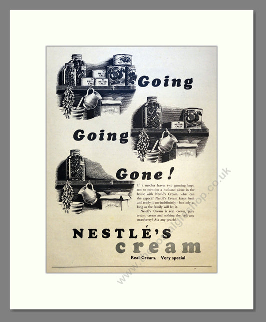 Nestle's Cream. Vintage Advert 1955 (ref AD301671)