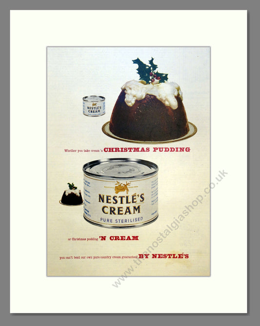 Nestle's Cream. Vintage Advert 1960 (ref AD301674)