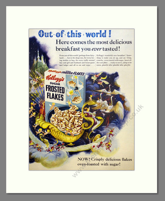 Kellogg's Frosted Flakes. Vintage Advert 1954 (ref AD301684)