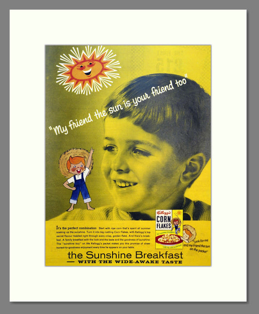 Kellogg's Corn Flakes. Vintage Advert 1958 (ref AD301694)