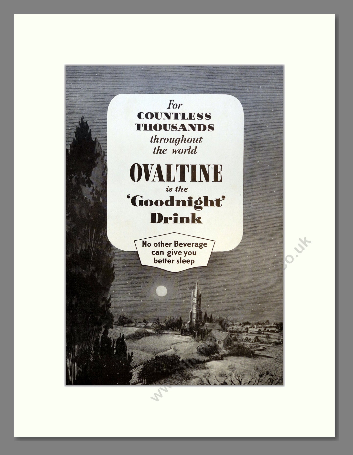 Ovaltine. Vintage Advert 1957 (ref AD301703)