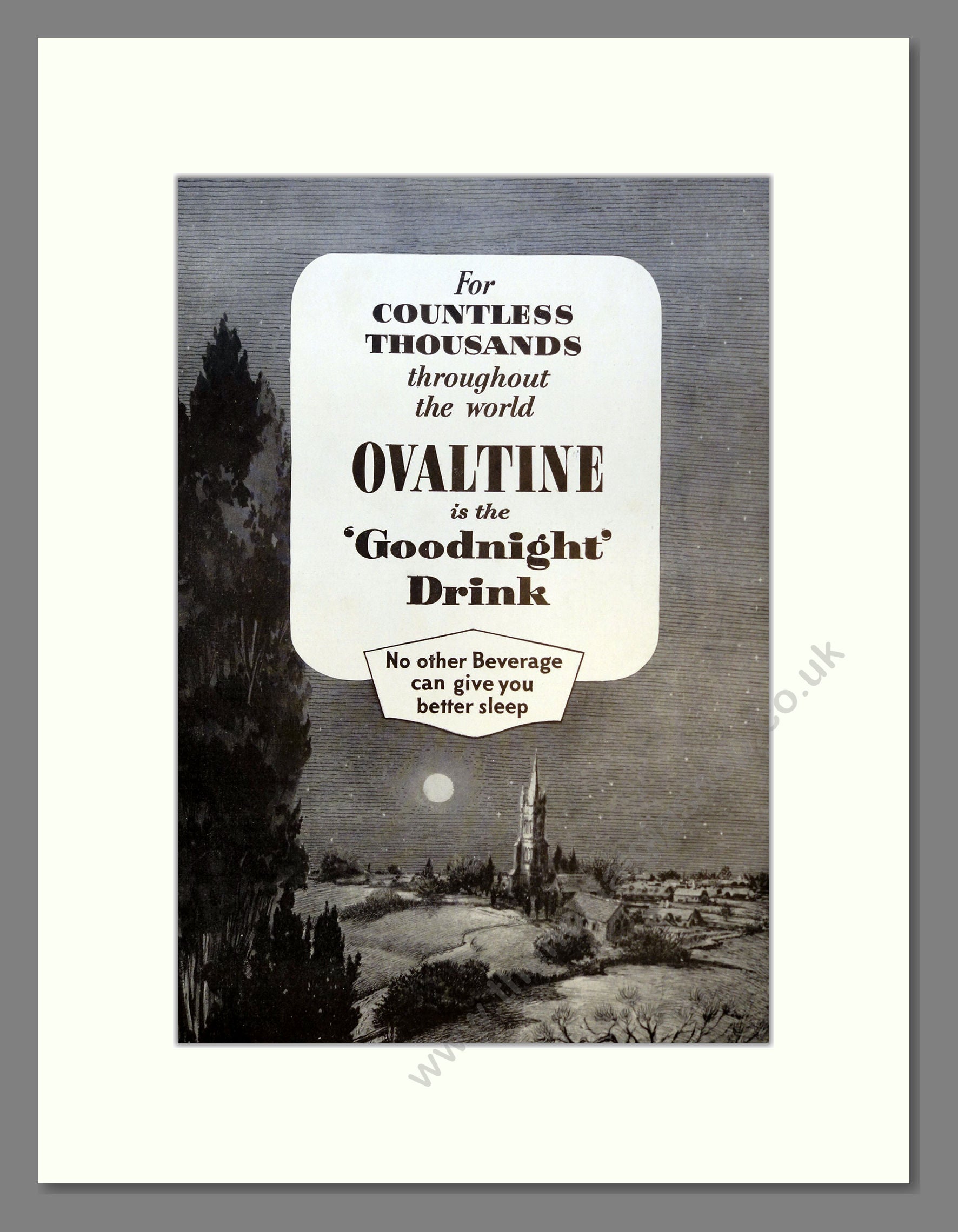 Ovaltine. Vintage Advert 1957 (ref AD301703)