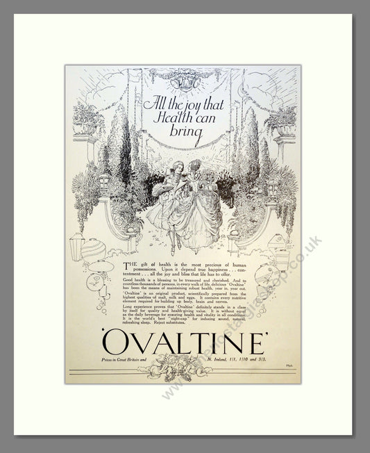 Ovaltine. Vintage Advert 1934 (ref AD301708)