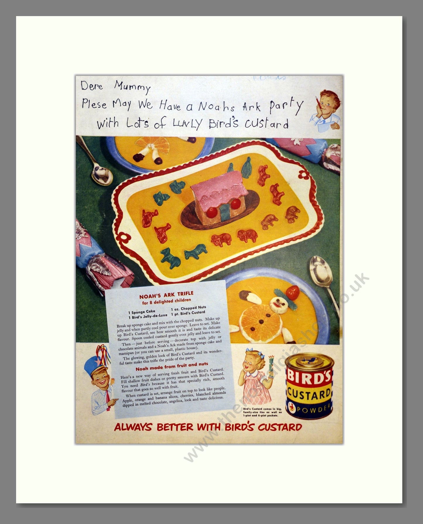 Bird's Custard. Vintage Advert 1953 (ref AD301742)