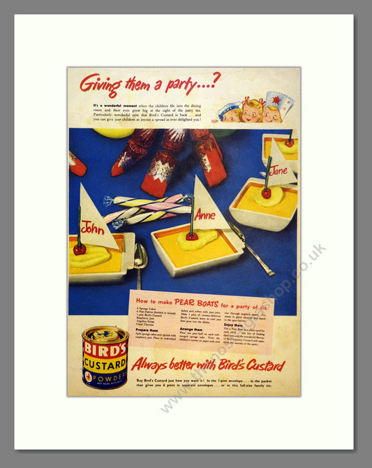 Bird's Custard. Vintage Advert 1951 (ref AD301744)