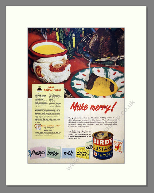 Bird's Custard. Vintage Advert 1950 (ref AD301750)