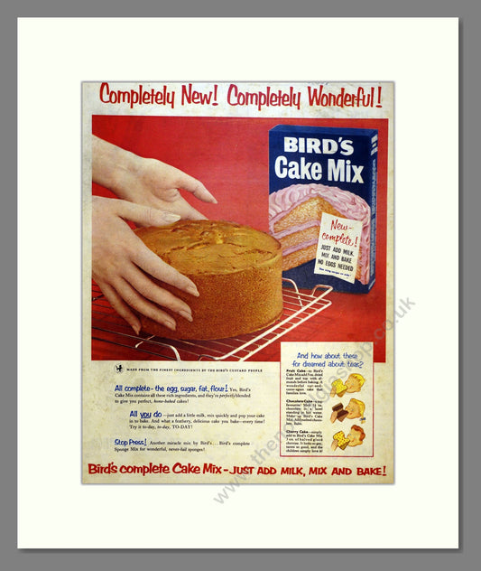 Bird's Cake Mix. Vintage Advert 1955 (ref AD301752)