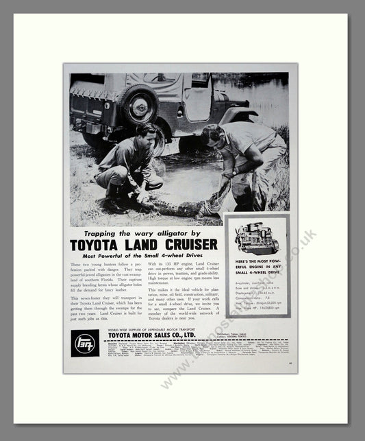 Toyota Land Cruiser. Vintage Advert (ref AD301756)