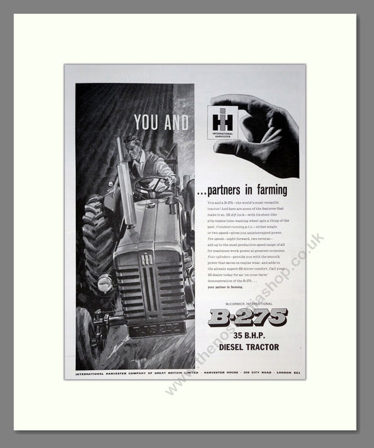 International Harvester B-275. Vintage Advert (ref AD301763)