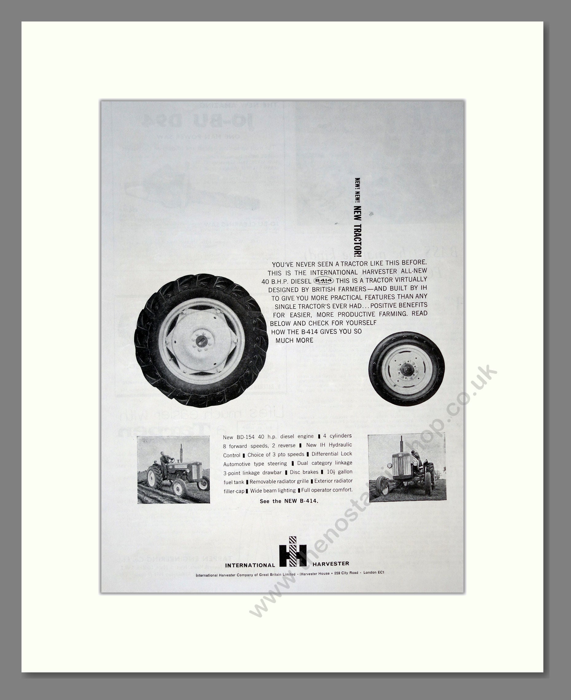 International Harvester. Vintage Advert (ref AD301767)