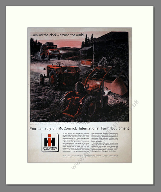McCormick International Harvester. Vintage Advert (ref AD301770)