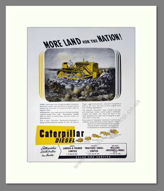 Caterpillar Diesel. Vintage Advert (ref AD301774)
